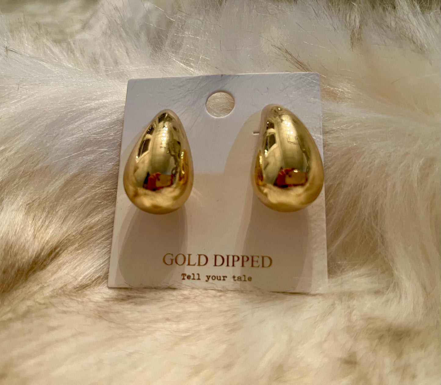 Gold Teardrop Earrings