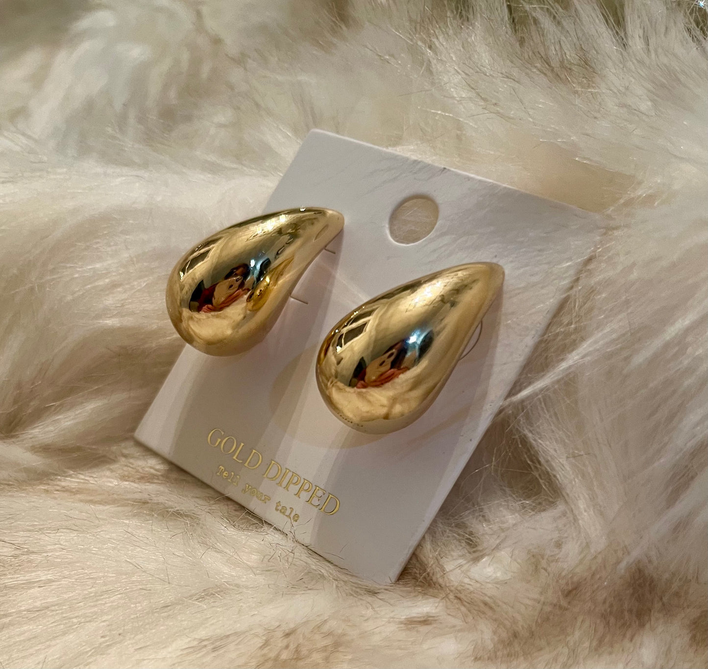 Gold Teardrop Earrings