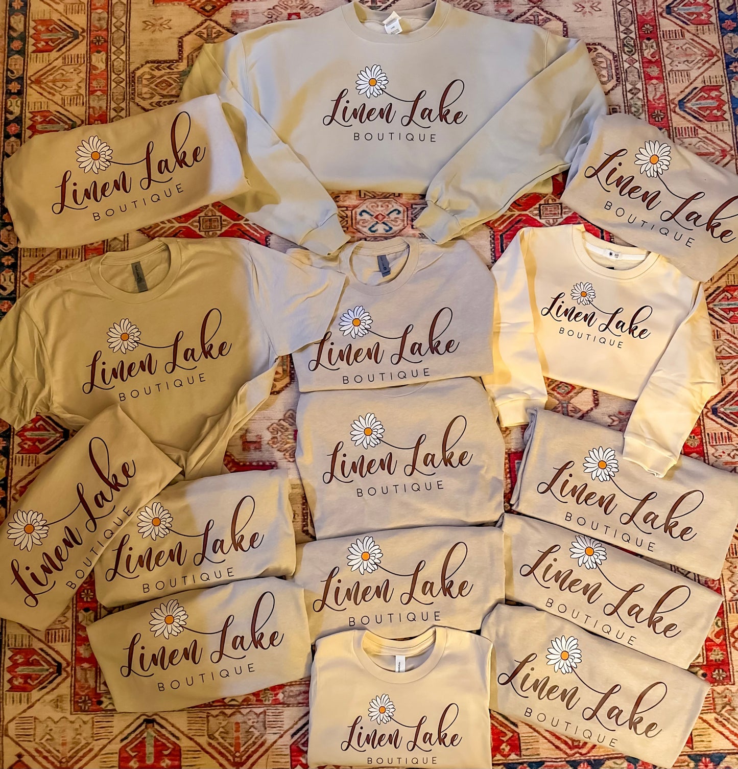 Linen Lake Logo Tees