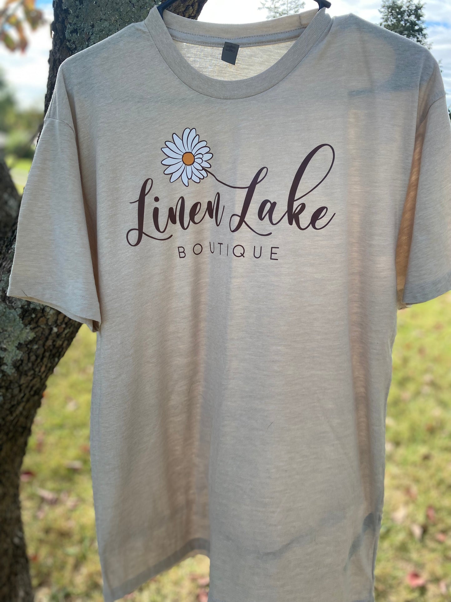 Linen Lake Logo Tees