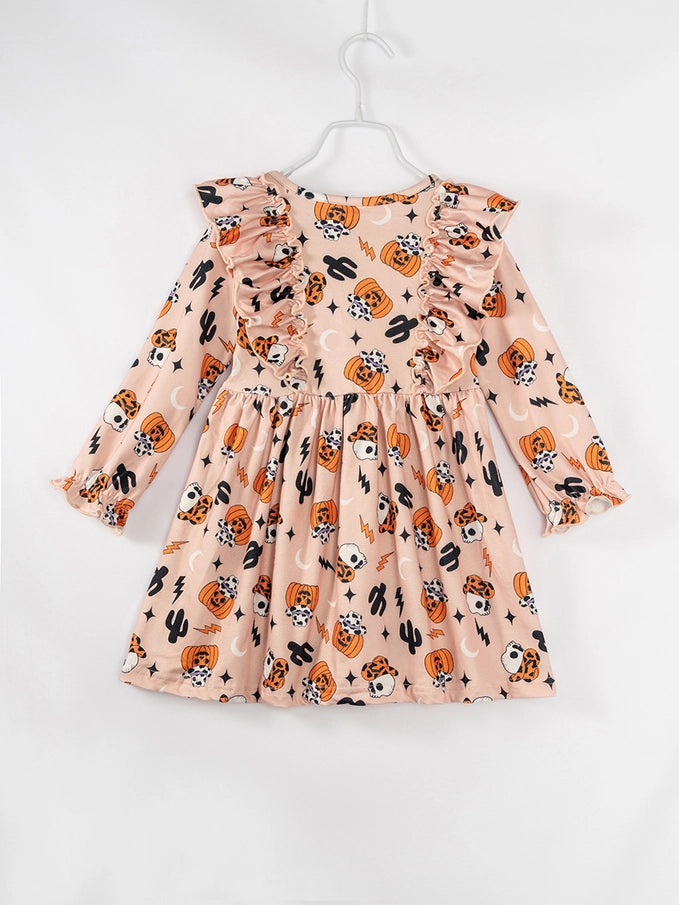 Girls Halloween Twirl Dress