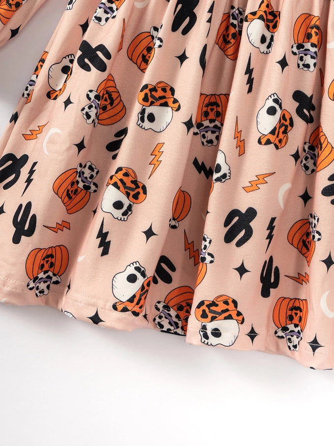 Girls Halloween Twirl Dress